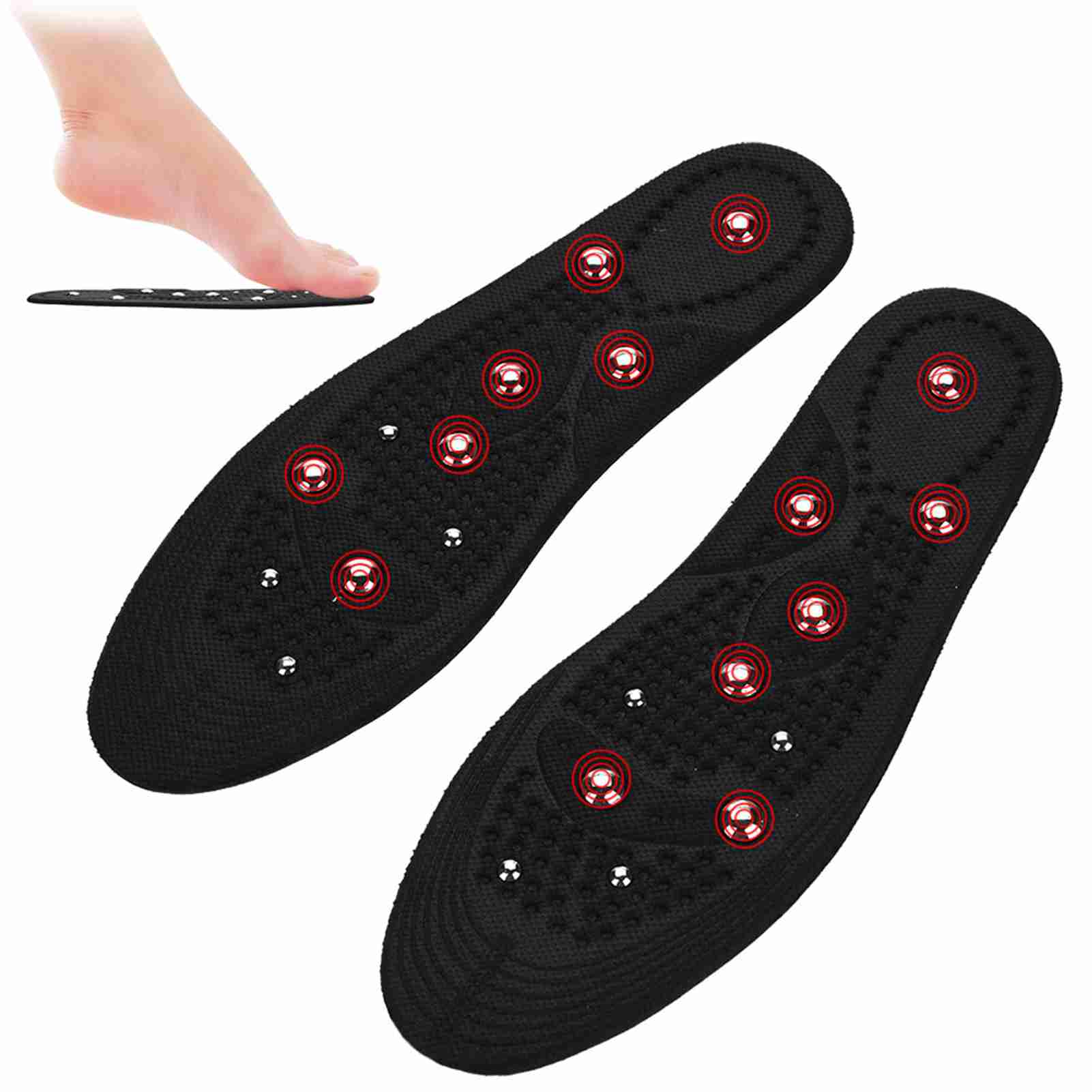 1 Pair Shoe Insoles Thickened Comfort Breathable Shoe Inserts for Men Women(L)