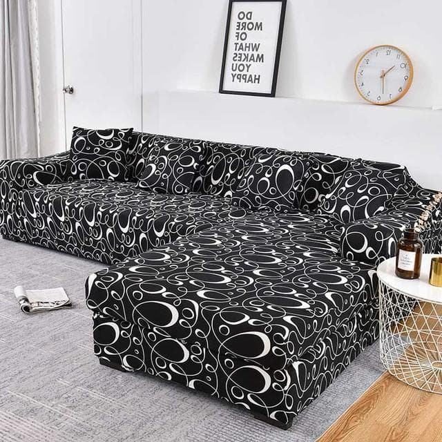 L -Shaped Corner Chaise Longue Sofa Cubre Sofa Elastic Couch Cover Stretch Sofa Covers For Living Room 4-seater 235-300cm