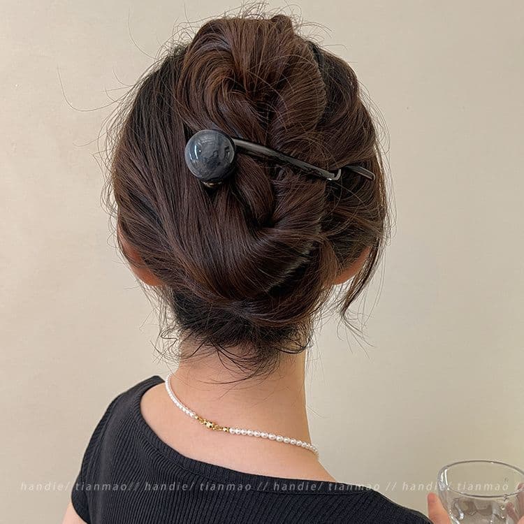 Women Elegant Ponytail Hairpin Simple Hair Claw Clamp Banana Twist Clip Back Head Hair Braids Clip Girl Headwear Styling Hairpin