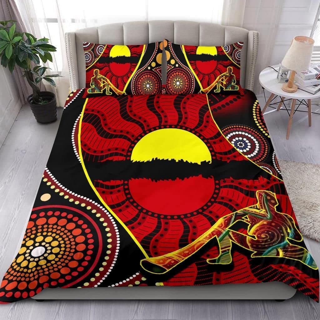 Purple Australian Original Bedding Set Geometric Pattern Duvet Cover Microfiber Indigenous Style Comforter Cover Twin King Size EU King(240x220cm)