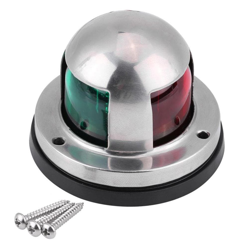 Red&Green LED Marine Navigation Light 12V Boat Bow Light Marine Boat Singnal Light, Perfect for Pontoon, Skeeter, Power Boat and Skiff double color 1pcs