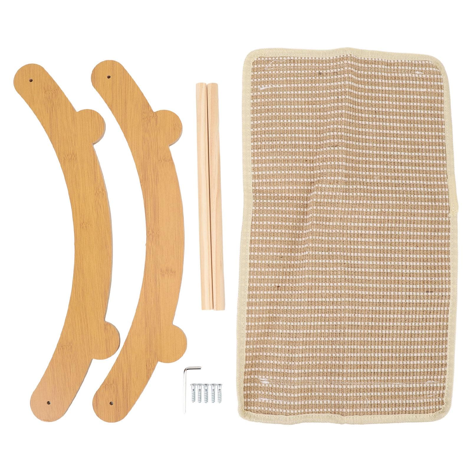 Cat Hammock Chair Scratch Resistant Wooden Cat Rest Lounge Bed Furniture Protector Cat Scratcher M(315 X 180mm / 12.4 X 7.09in)
