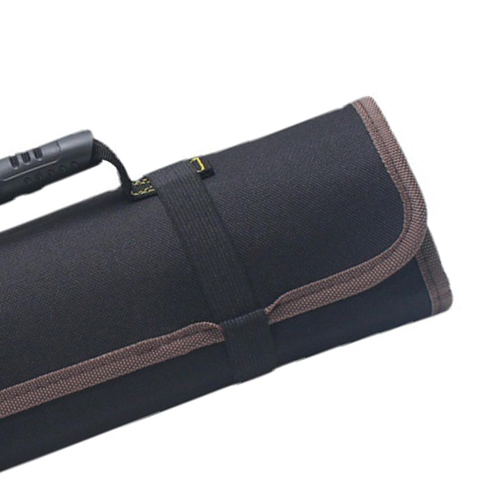 Roll Up Tool Bag Oxford Cloth Multi Pocket Thickened Handle Zipper Tool Bag for Electrician Red