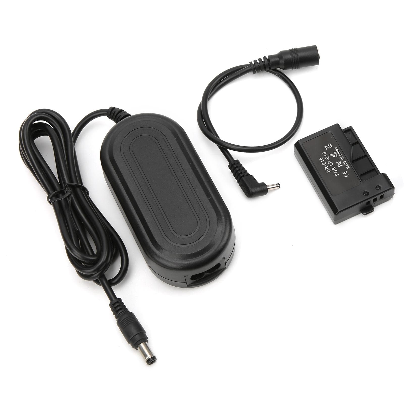 AC Power Adapter DC Coupler LPE10 Full Decoded Dummy Battery Kit for Canon 1100D 1200D 1300D 1500D UK Plug