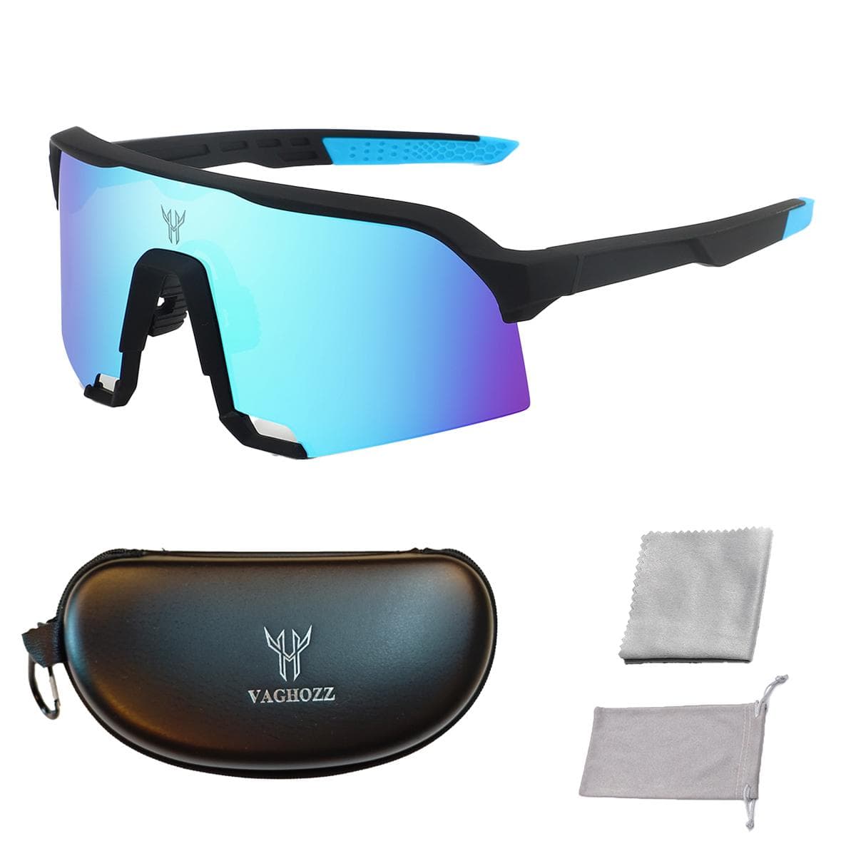 VAGHOZZ UV400 Sports Sunglasses Unisex MTB Cycling Goggles Outdoor Bicycle Eyewear with Box for Men Women