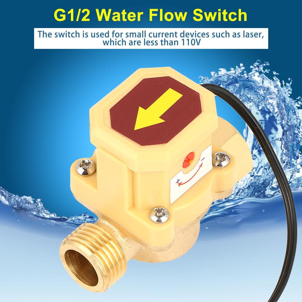 1pc Brass Pump Pressure Water Flow Control Sensor Switch G12 Female Male Thread