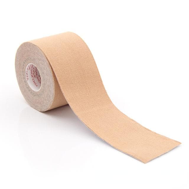 2.5CM*5M Kinesiology Tape For Face V Line Neck Eyes Lifting Wrinkle Remover Sticker Tape Facial Skin Care Tool Bandagem Elastica beige