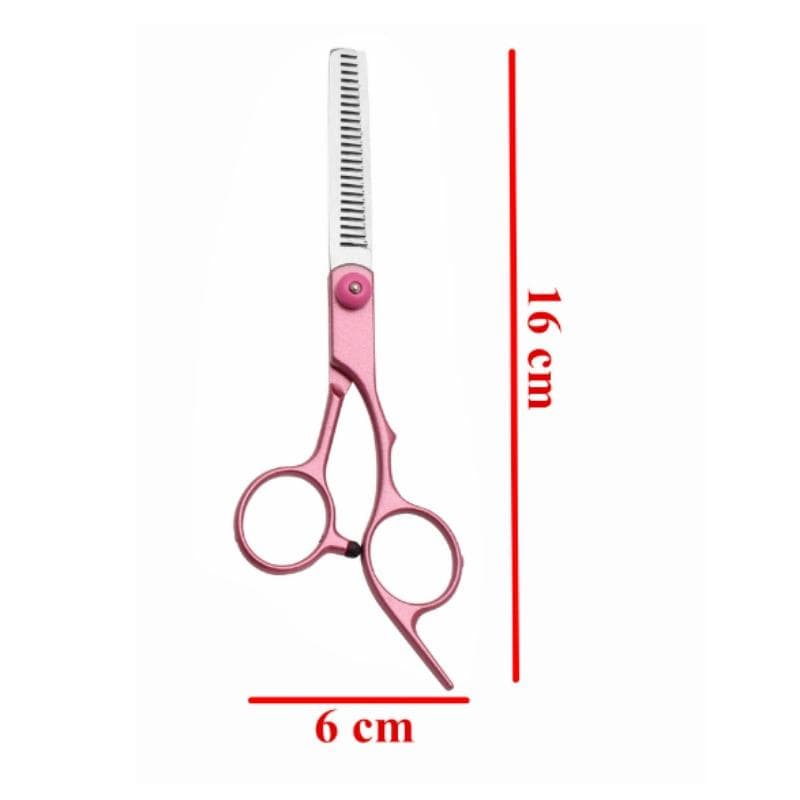 Professional Hair Scissors Cutting Thinning Scissors Barber Shop Apprentice Home Hair Styling Scissors 16cm rose red