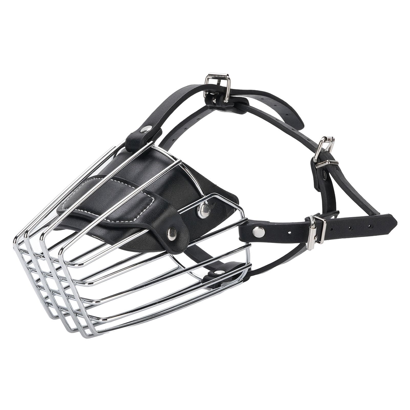 German Shepherd Dog Muzzle Adjustable Prevent Barking Biting Wire Basket Dog Mouth Cover Cage for