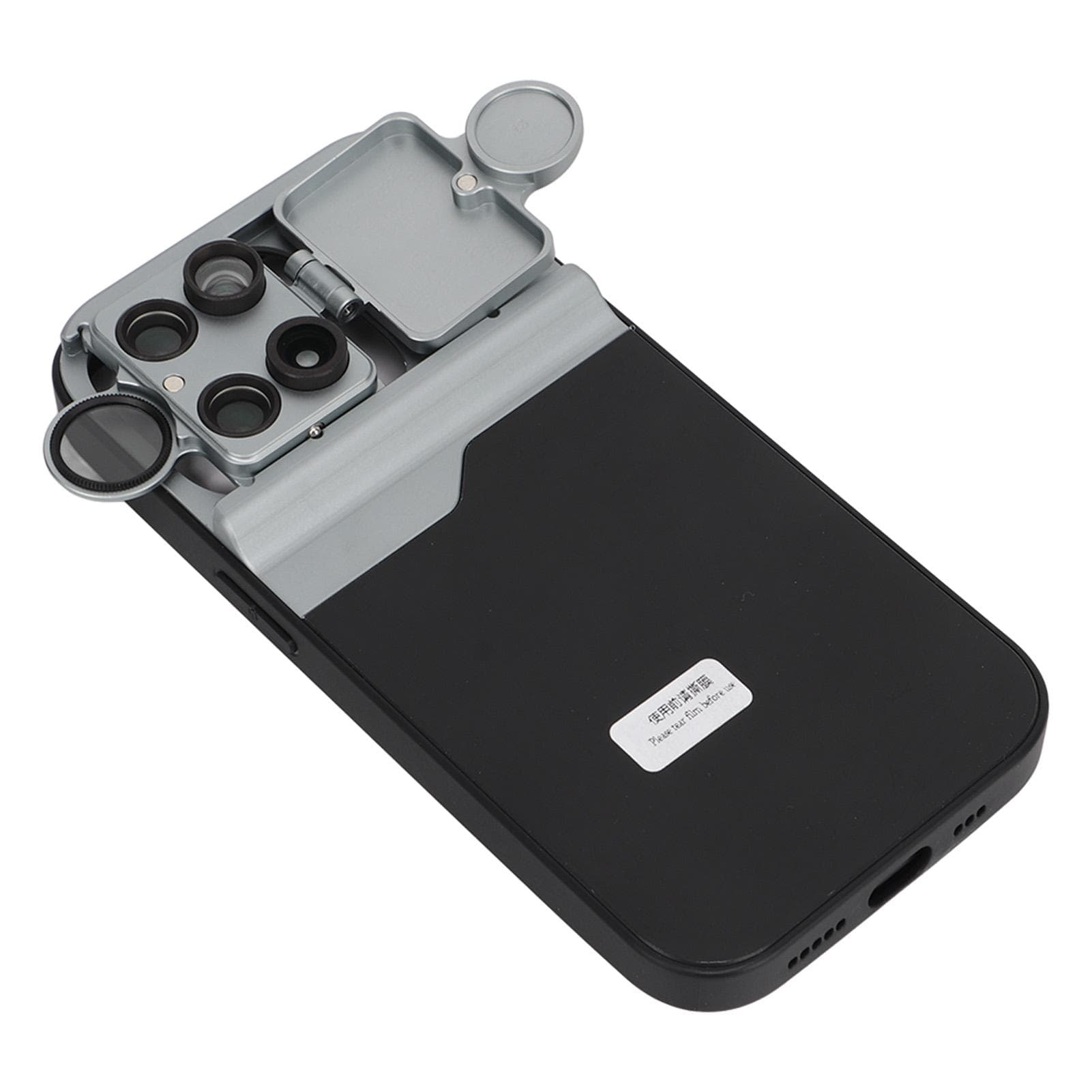 Phone Case with Multi Camera Lens 10X Macro 30X Macro Telephoto CPL Filter 160 degrees Fisheye Lens for