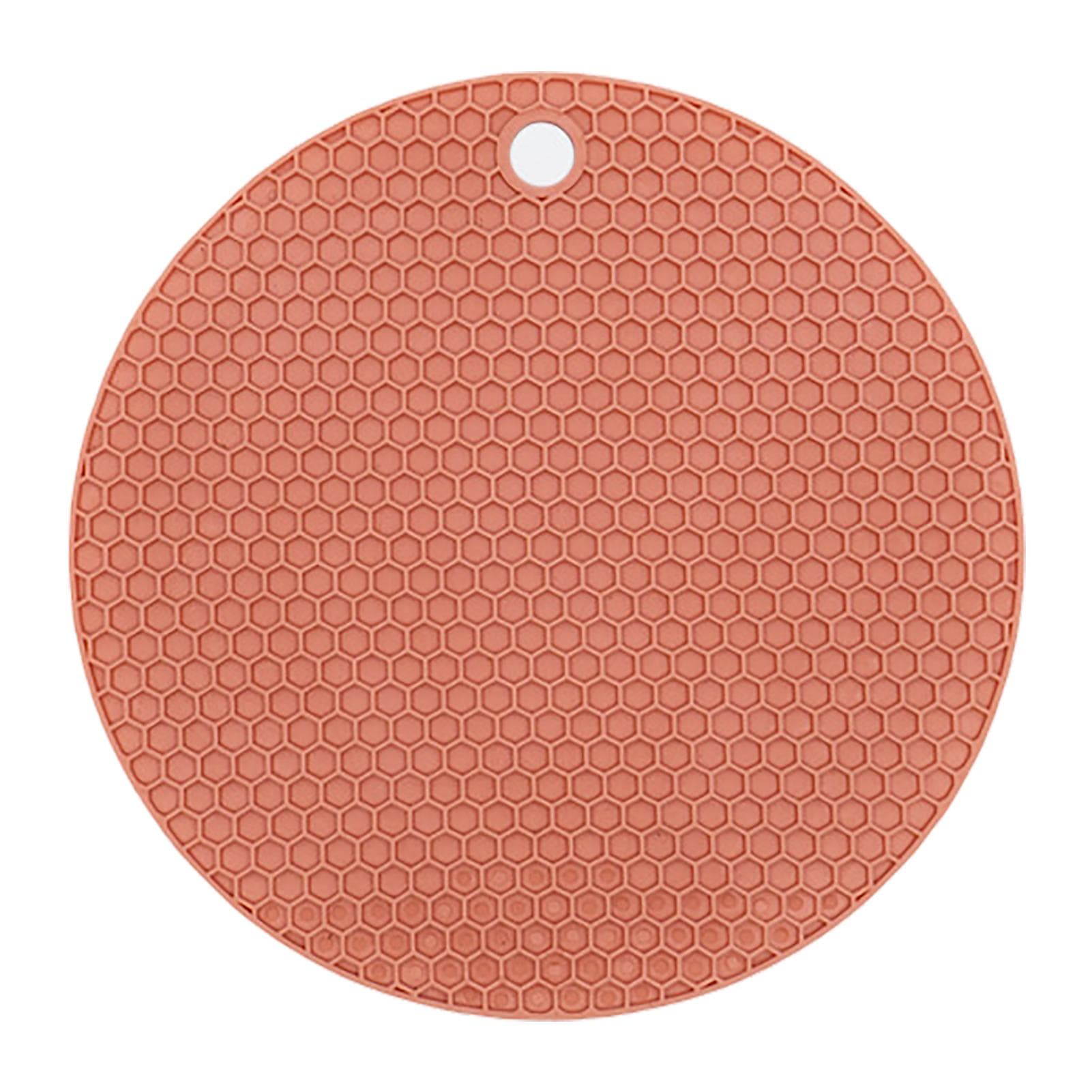 Trivet Rubber Anti Slip Diameter 18cm Thickness 0.5cm Highly Efficient Heat Insulation Kitchen Pan