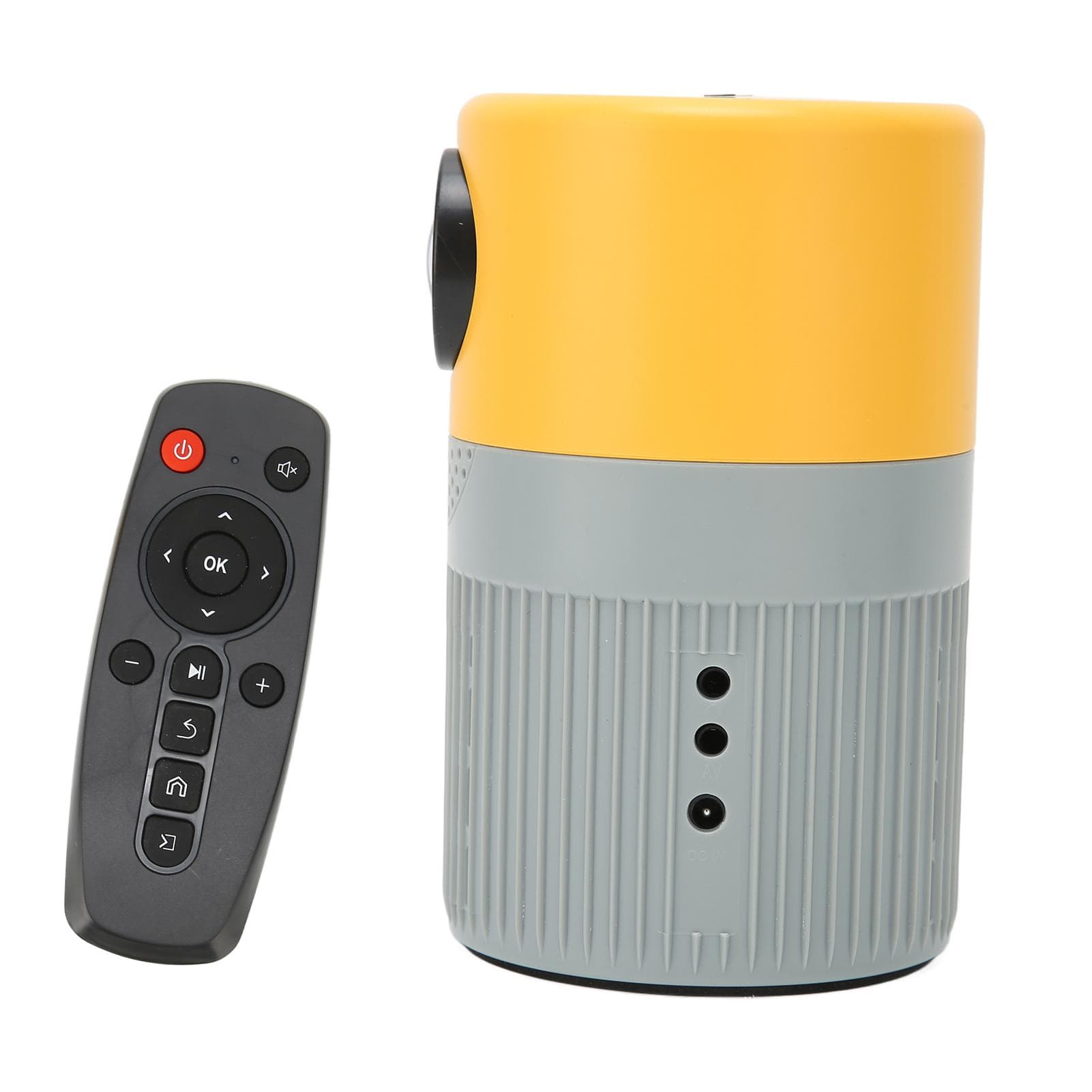 Mini Projector HD 1080P Portable Cinematic Sound Dual Fan Cooling Movie Projector for DVD Noir EU Plug multicolour