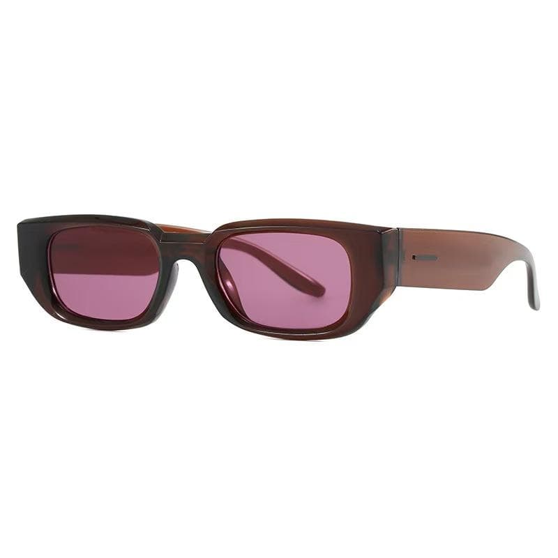 New Vintage Rectangle Sunglasses Women Men Retro Designer UV400 Protection Fashion Shades Eyewear Goggles As Picture