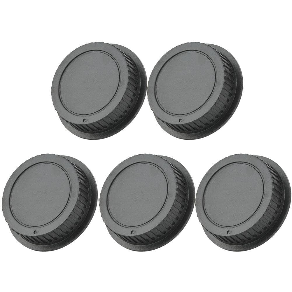5 pcs Plastic Portable Black Rear Lens Cap Cover For Canon Camera Lenses