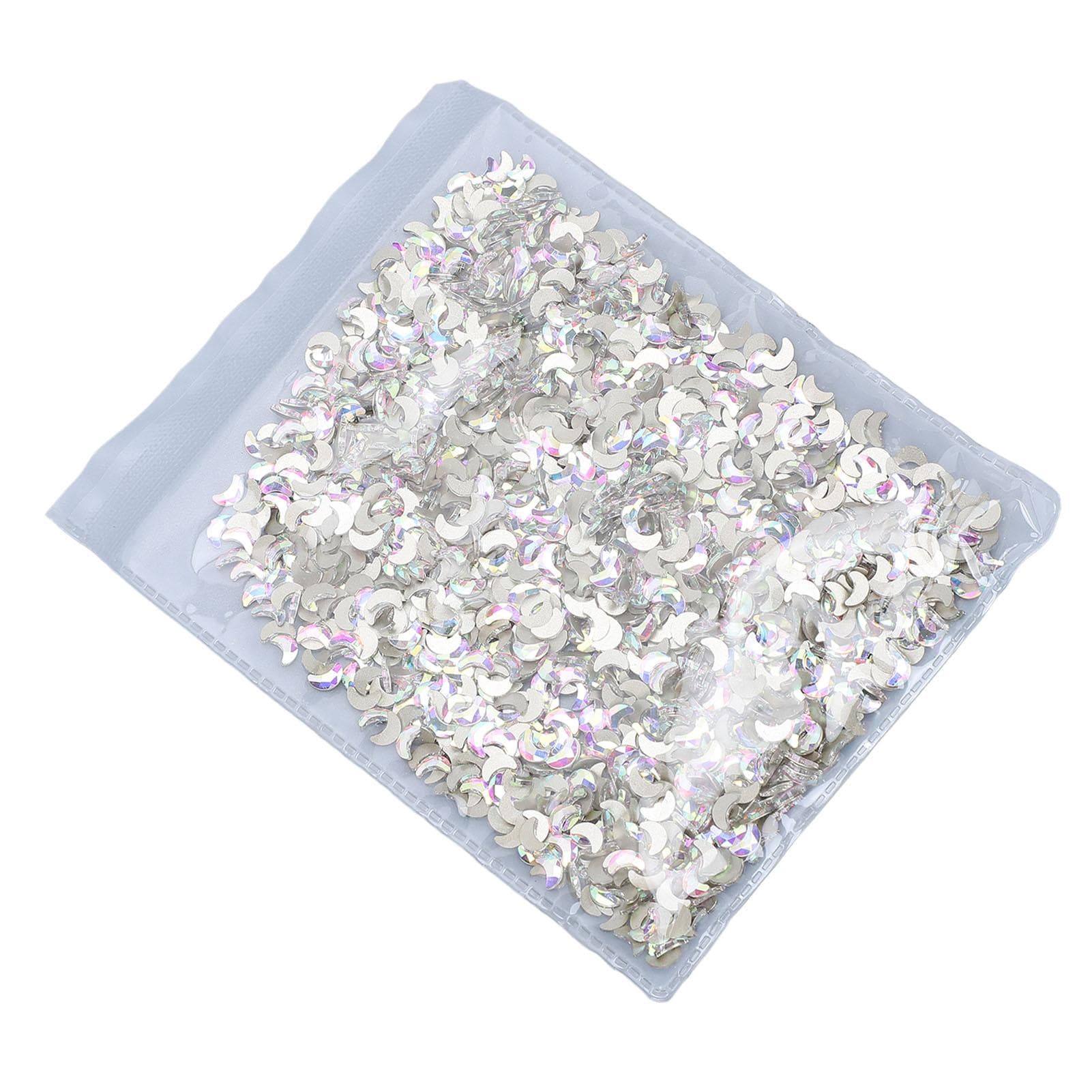 Crescent Moon Rhinestone Flatback Nail Art Jewelry Glittering Secure Fit Moon Nail Diamonds DIY