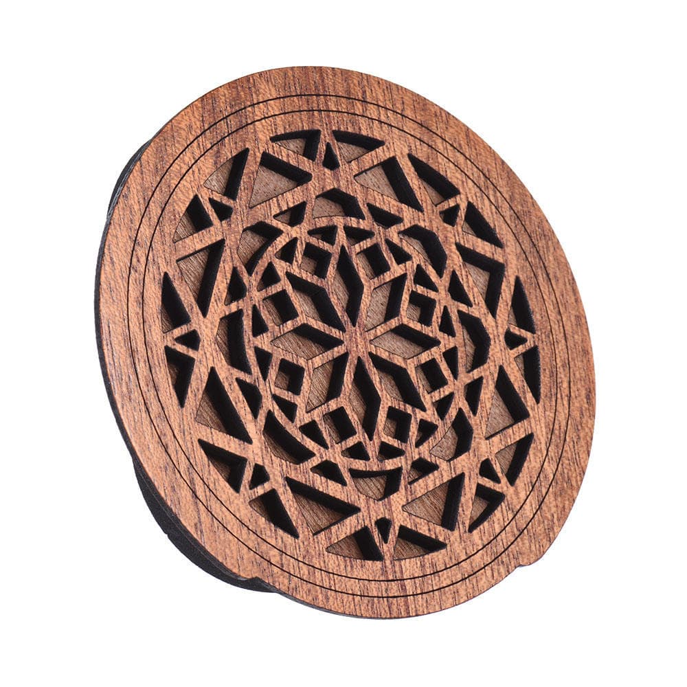 Guitar Wooden Sound Hole Cover Block Feedback Buffer Mahogany Wood Hot 6