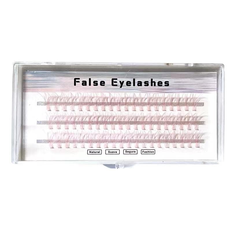 1Box Colorful Individual Lashes Professional Eye Makeup Grafting False Eyelashes For Eyelash Extension 10mm light pink