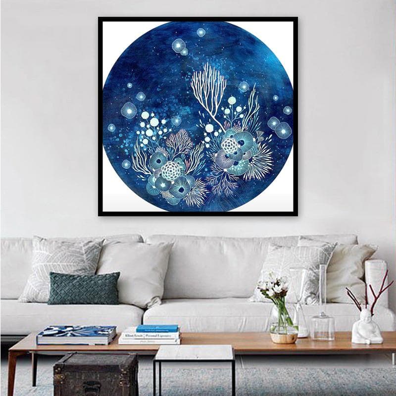 blue Ocean Scenery Diamond Embroidery 5D Diamond Painting Cross Stitch Picture Full Round Diamond 30x30