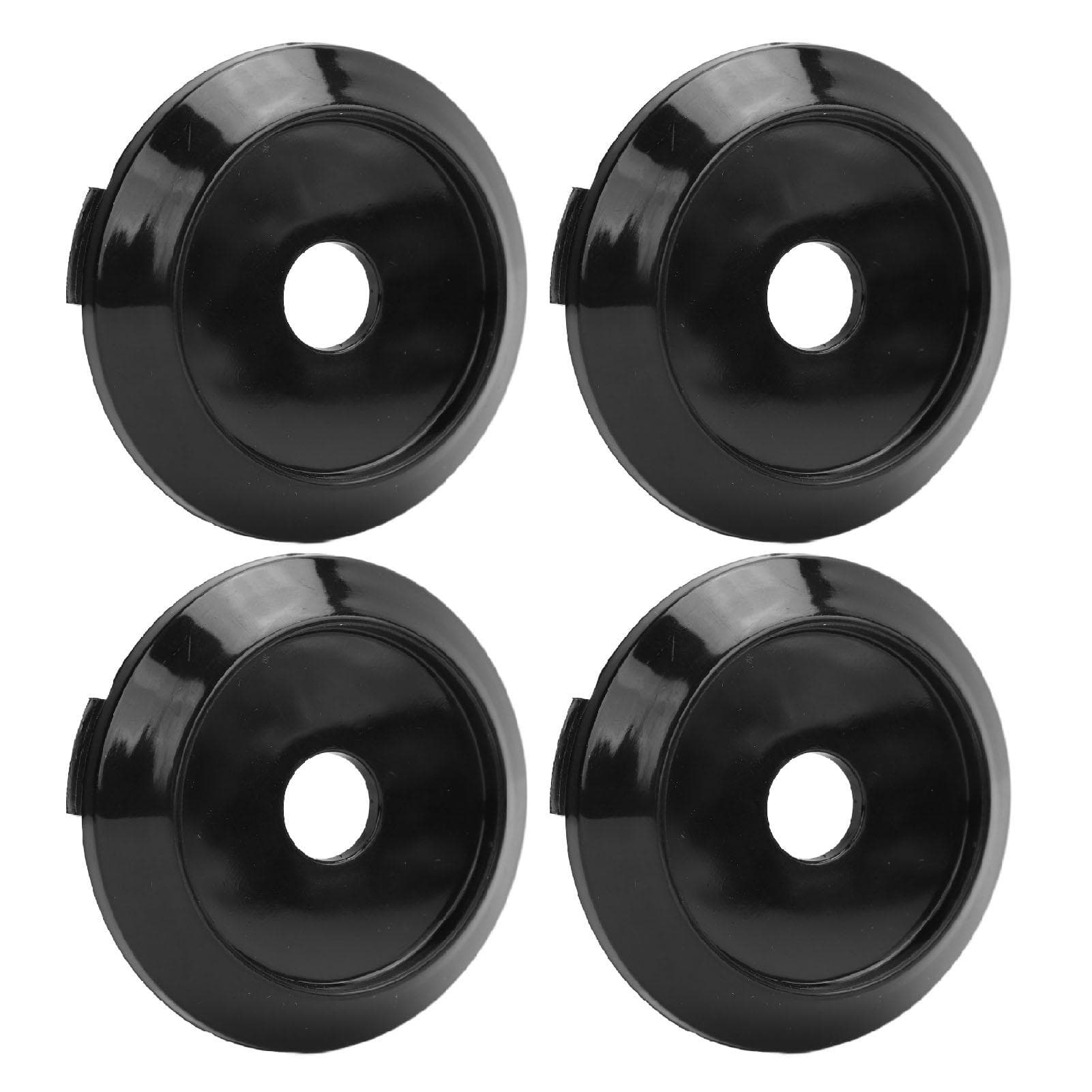 64mm 4PCS Car Wheel Center Hub Cap Rust Proof Black Tyre Rim Hub Cover Universal for Vehicle