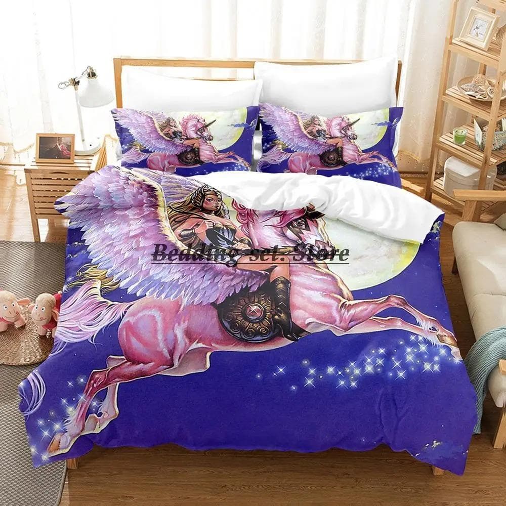 She Ra And The Princesses Of Power Bedding Set Single Twin Full Queen King Size Bed Set Bedroom Duvetcover Sets Anime AU Double 180x210cm