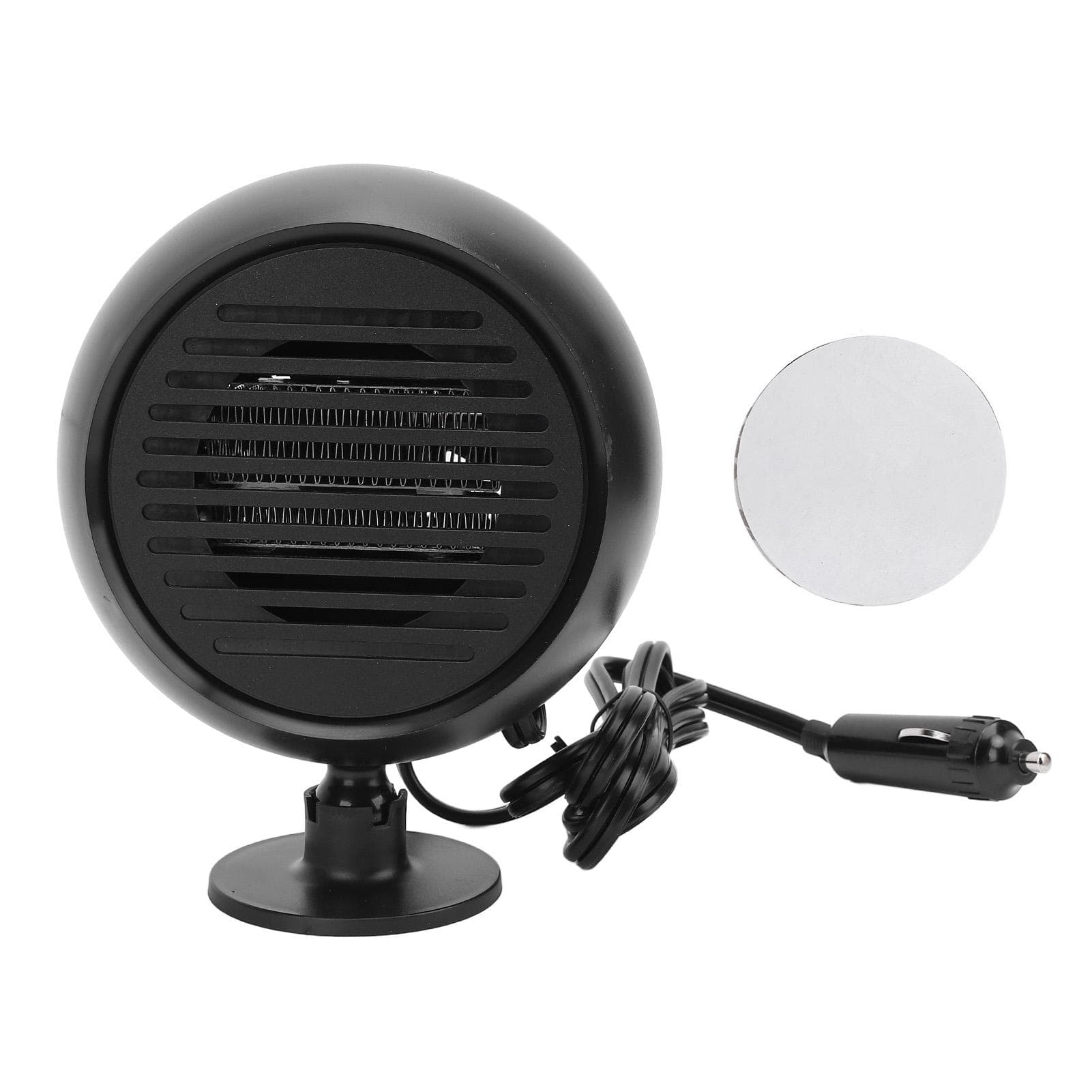 Star Planet Car Heater Fan Portable Defrost Defogger Fast Heating Car Space Heater for Vehicle black