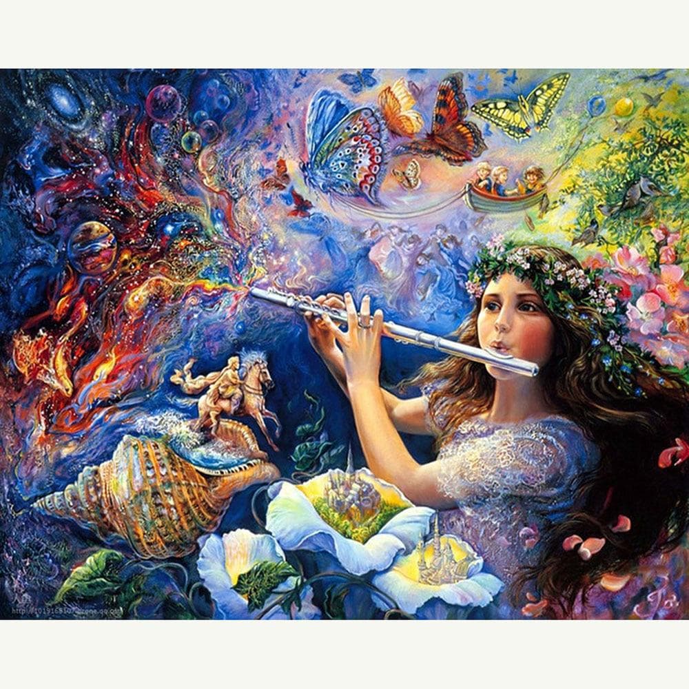 Diamond Painting Angel Girl Cross Stitch Diamond Embroidery Landscape European Home Decoration 20X30CM