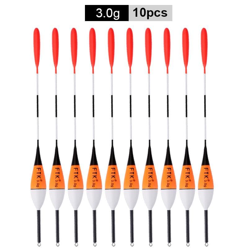 FTK Barguzinsky Fir Yellow, Black, Red and White 10pcs/lot Fish Length 18.5-22.5cm Fish Weight 2g-5g Float 3g Length 20.5cm