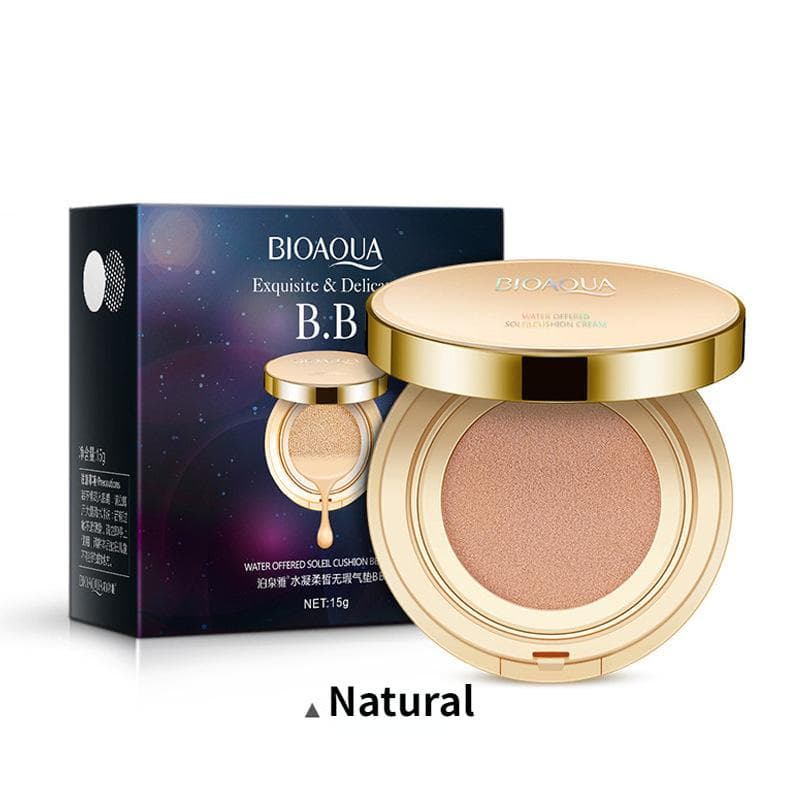 Flawless Cushion Bb Cream Long-lasting Concealer Liquid Foundation Natural Nude Makeup Concealer Cream #01 Natural color
