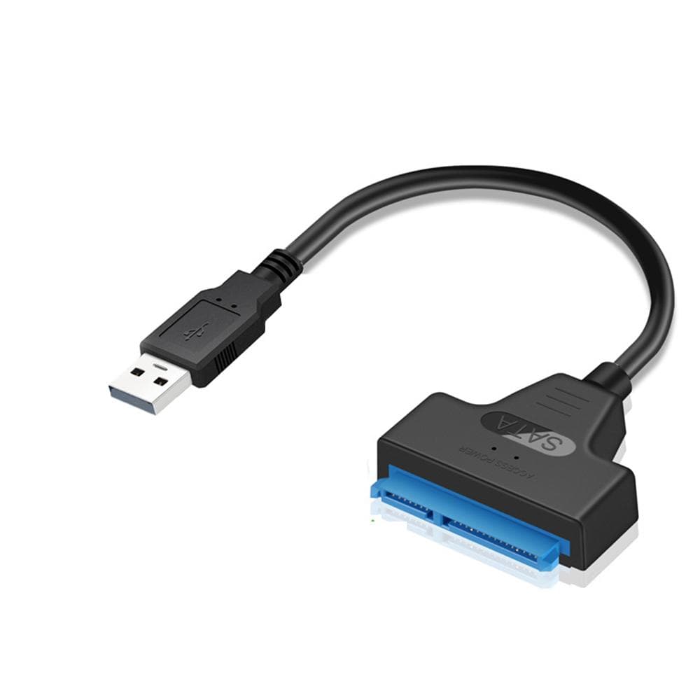 Type C to SATA Adapter Converter Cable 22Pin Drive Free 2.5  SATA HDD SSD USB 2.0 black