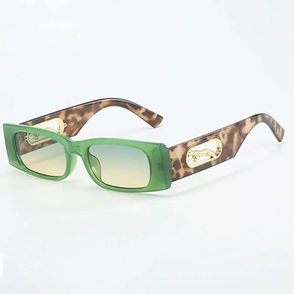 Vintage Big Sunglasses for Men Women Unisex Square Shades UV400 Protection Black Lens Designer Brand