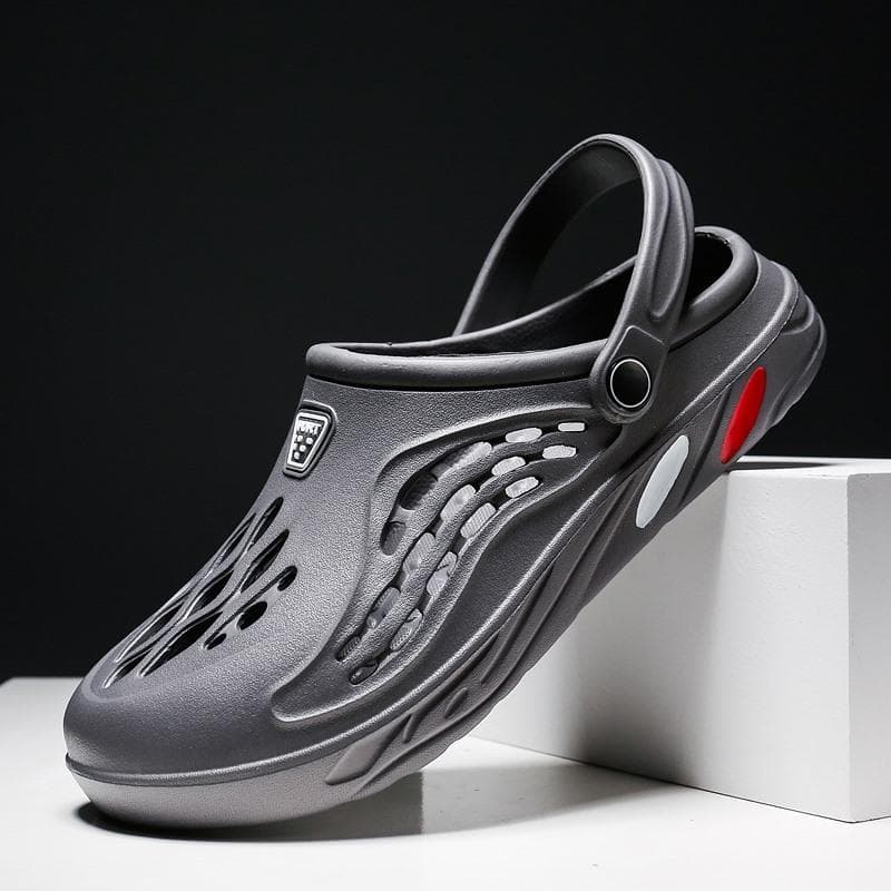 Men Summer Shoes Sandals Men's Holes Sandals Hollow Breathable Flip Flops Clogs Shoes Fashion Beach Slippers Big Size 47 Zapatos 40
