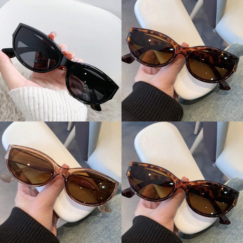 1/4pcs Vintage Women Elliptic Sunglasses Fashion Colorful Female Shades Glasses Designer Eyewear for Ladies