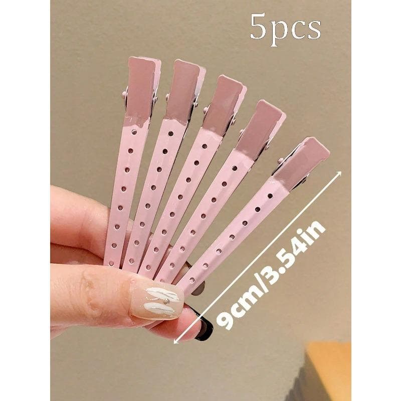 5Pcs Hair Clips For Styling Sectioning - Alligator Hair Clip For Long Curl Thick Hair, Duck Bill Clips For Women,Metal Salon Clips, Hair Accessories 5pcs