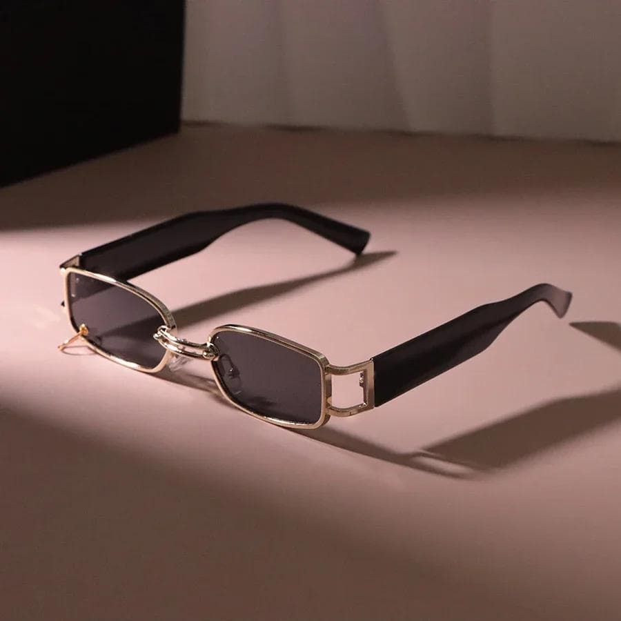 Classic Rectangle Sunglasses Women Men Vintage Sun Glasses Designer Casual Travel Shades UV Protection Other