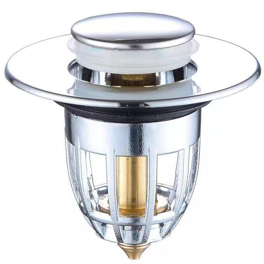 ABS Drain Filter Plug Stopper Bounce Up Electroplated Press-type