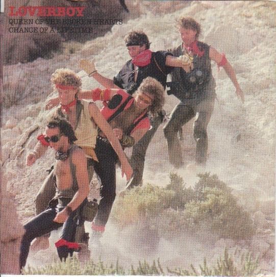 7inch Record LOVERBOY - Queen Of The Broken Hearts 3804096 Columbia 1983 US Rock Used