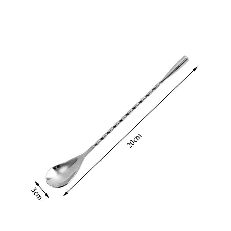 304 Stainless Steel Bar Stirring Spoon for Cocktails and Milk Tea