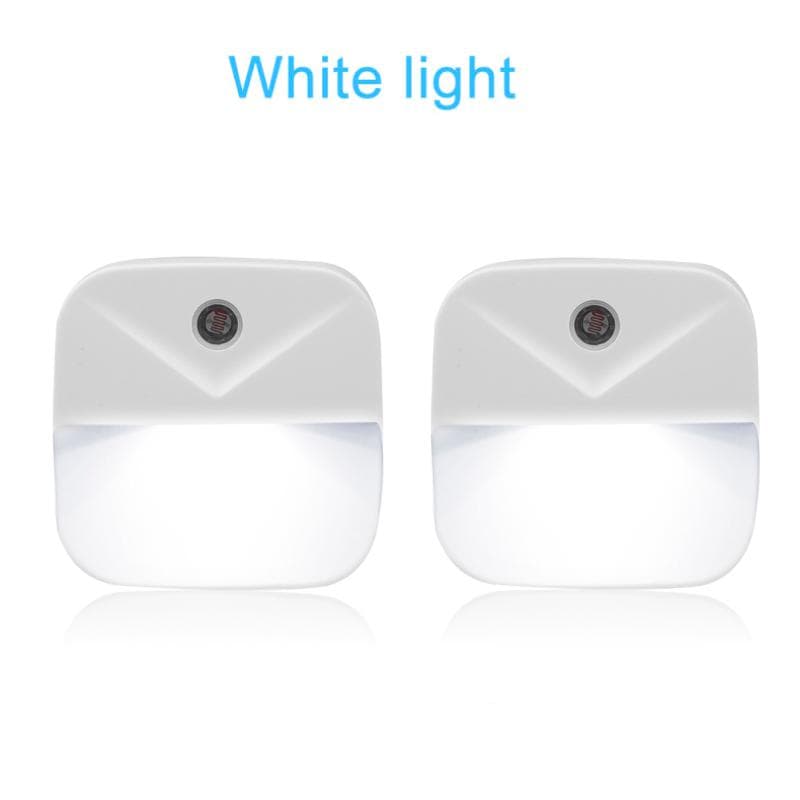 Smart Motion Sensor Wireless LED Night Light Automatic Illumination Light EU Plug Energy Saving Light Indoor Eye-Protecting Wall Lamp Kids Bedroom 2 PCS