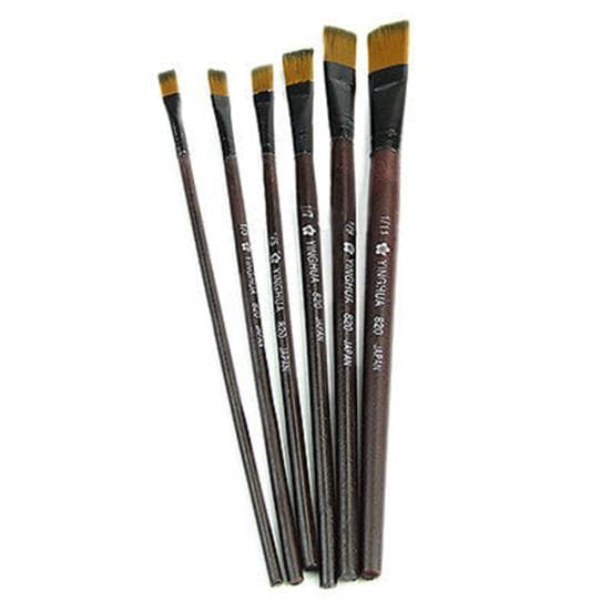 6 Pcs/Set Nylon Acrylic Oil Paint Brushes for Art Artist Supplies Watercolor
