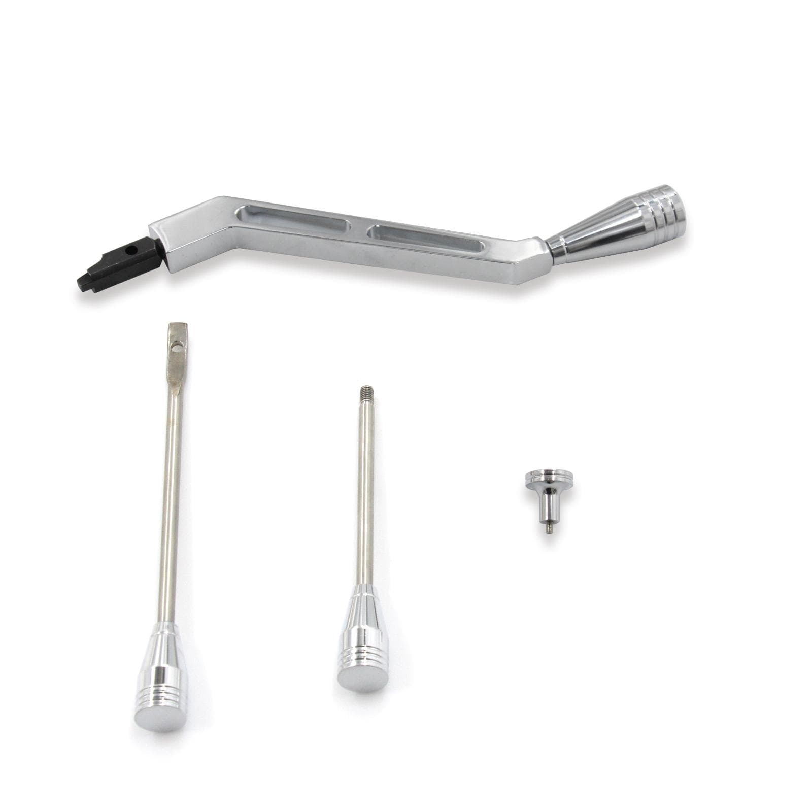 Aluminum Column Shifter Lever Turn Signal Hazard Boots Tilt Replacement for GM Column 1967 to 1994 silver