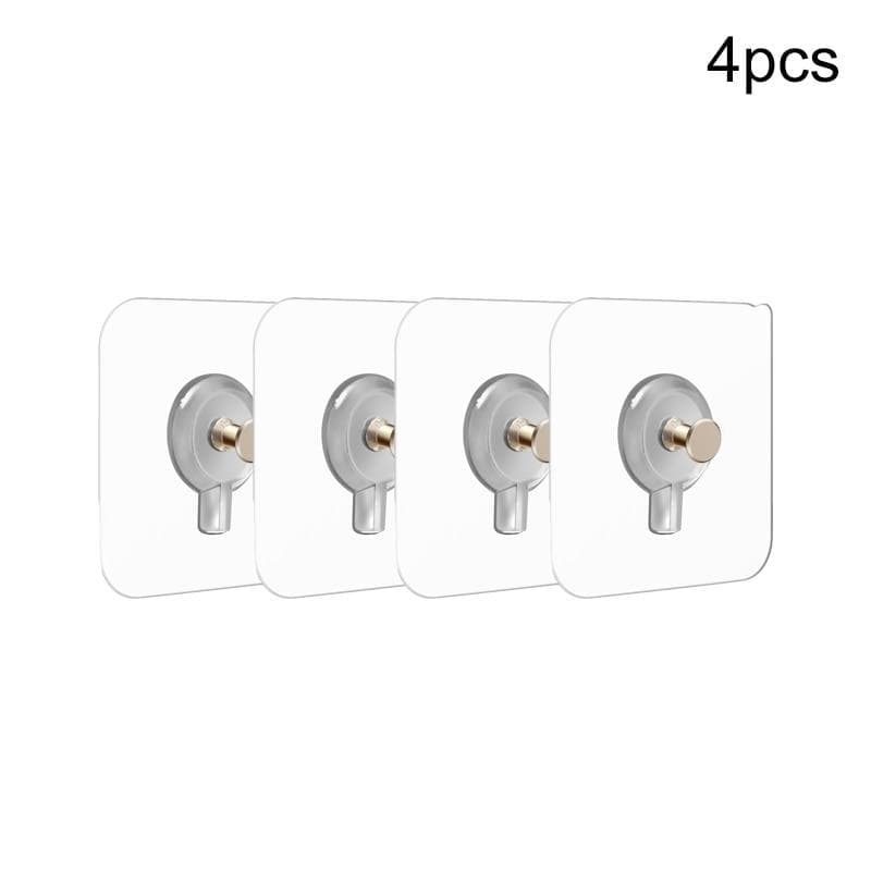 4/6/10 Pcs Seamless Nail Stickers Non-Trace Self Adhesive Hanging Nails Wall Hooks for Photo Frame Clock Mirror 4 Pcs