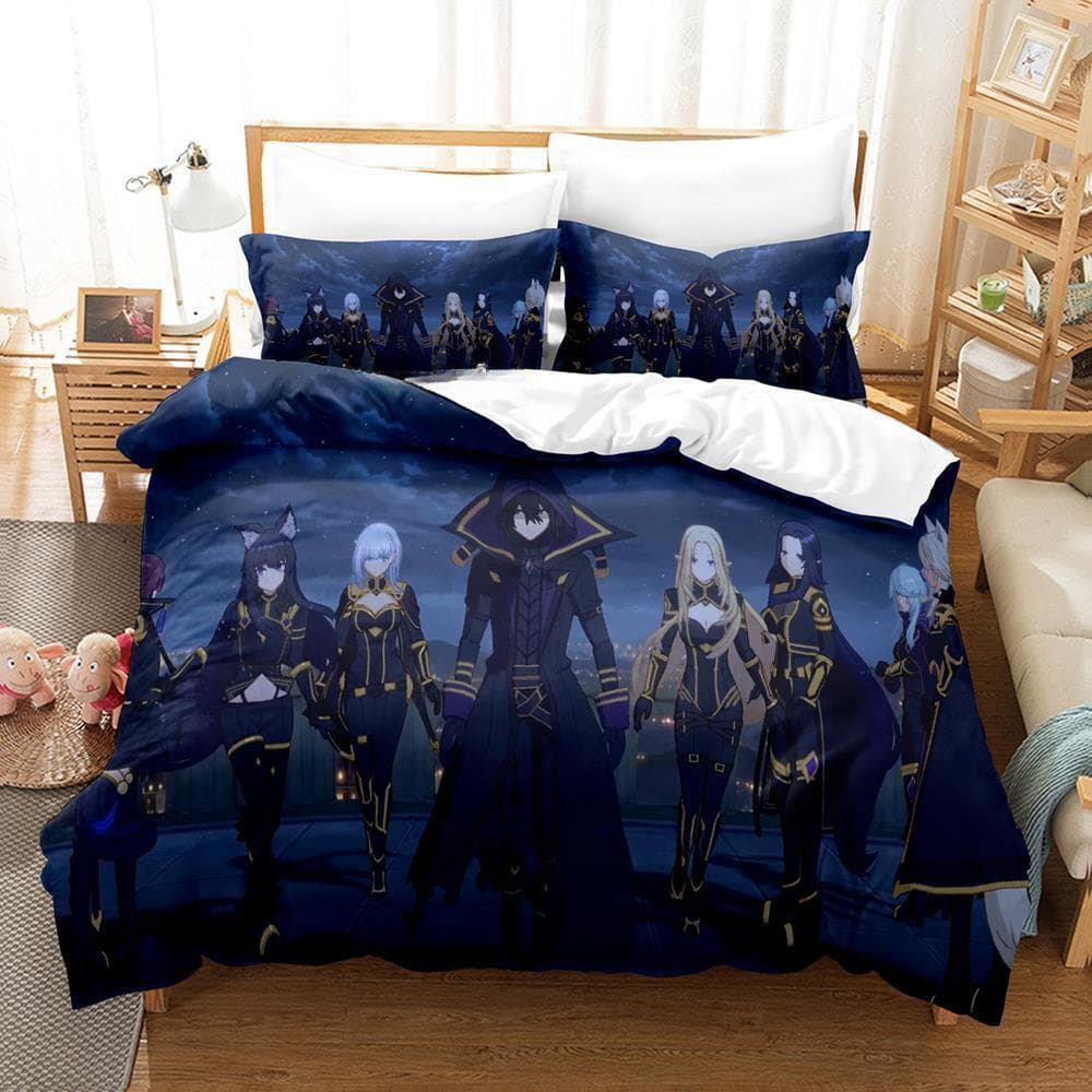 The Eminence in Shadow Cid Kagenou Bedding Set Cartoon Anime three-piece set Adult Kid Bedroom Duvet cover Sets Home Textiles US Queen 228x228cm
