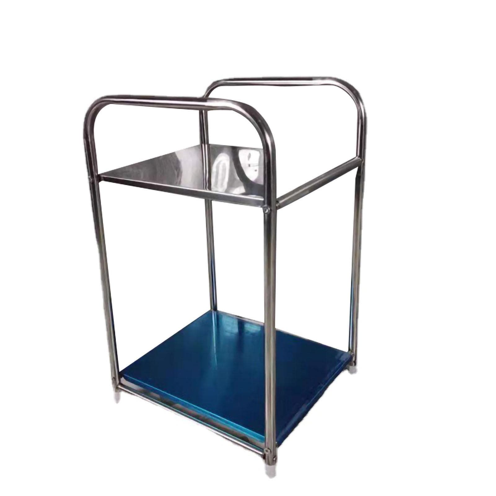 Storage Shelf Stainless Steel Heavy Duty Rack Side Shelving Table End Shelving Holder for Bathroom Three Layers (Three Boards)