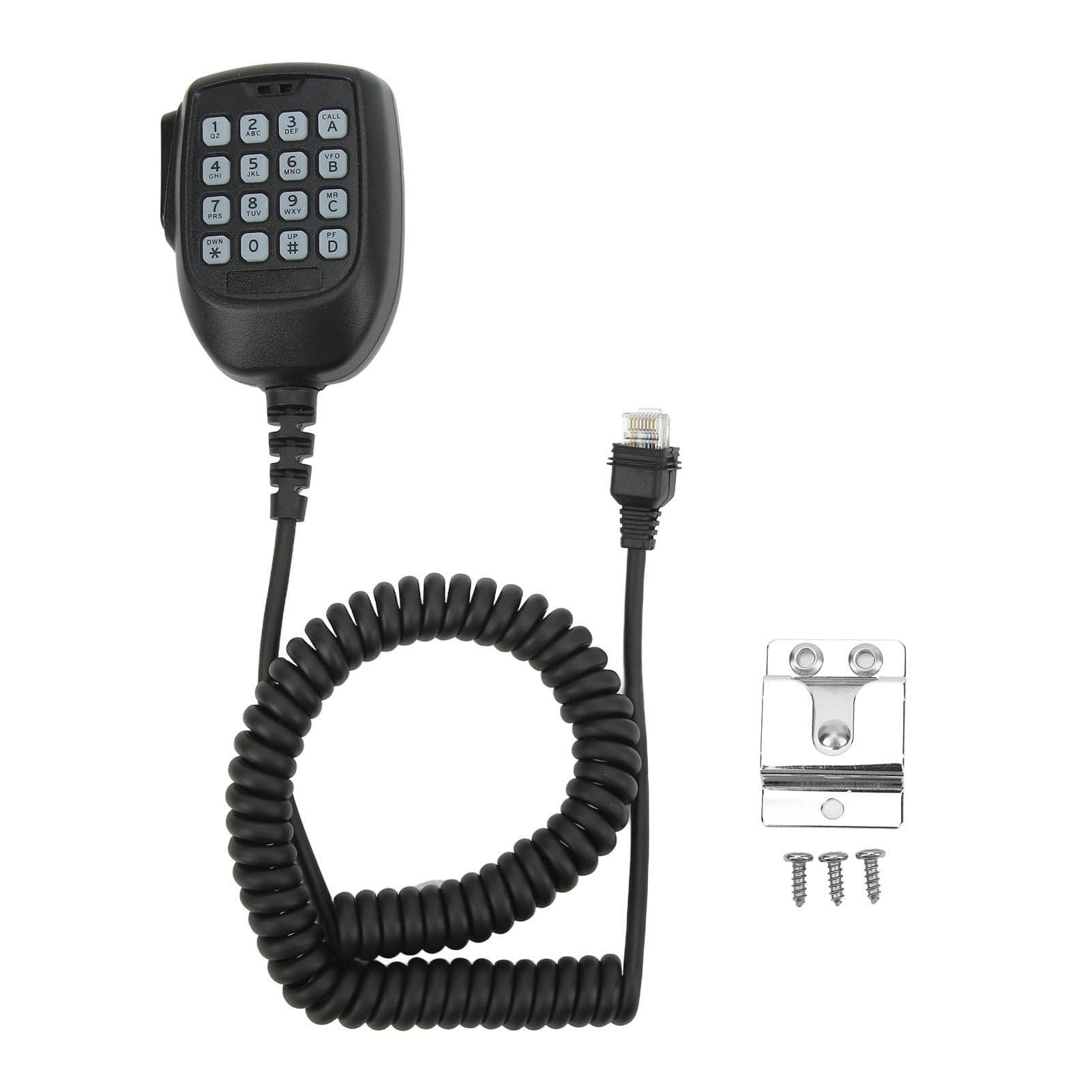Shoulder Microphone Large PTT Button Area 360 degrees  Rotation ABS 2 Way Radio Speaker for KENWOOD