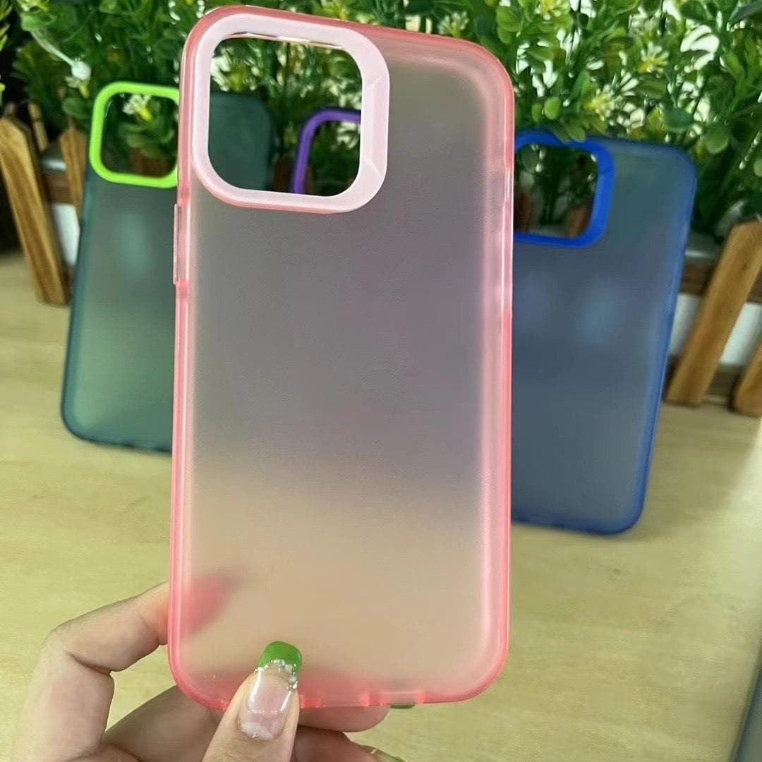 Applicable To IPhone15ProMax Matte Phone Case 16pro Solid Color Anti-fall Painting Material Apple 14 Apple 15Plus