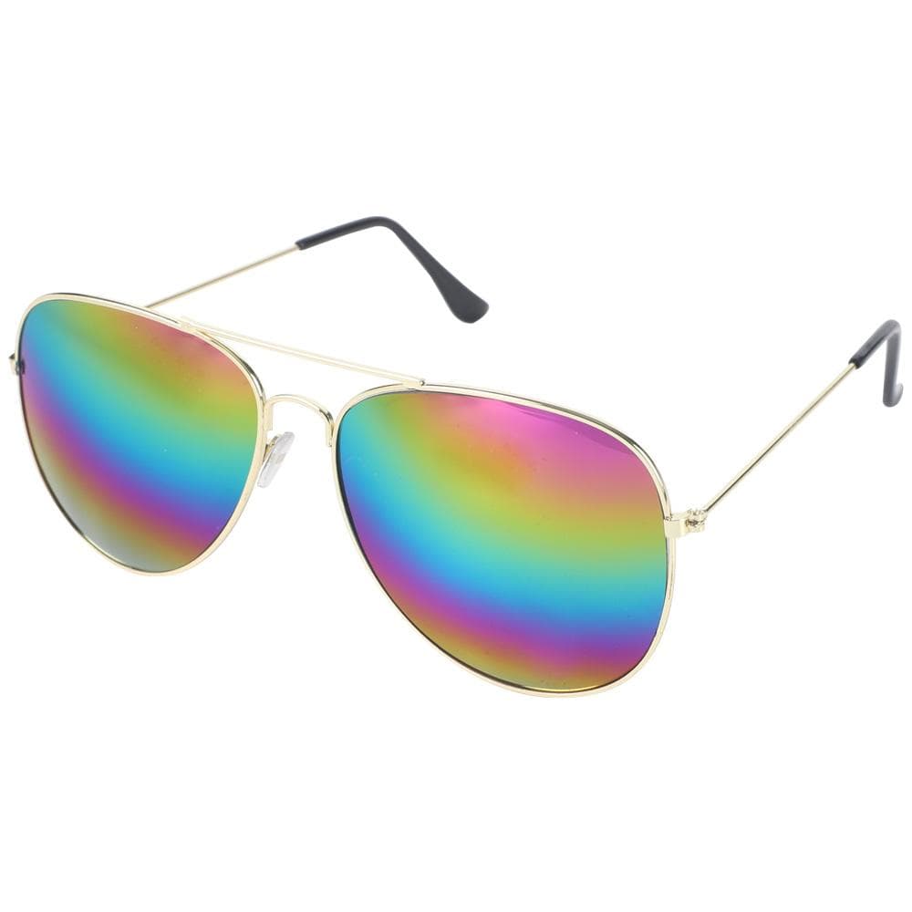 Aviator Sunglasses for Women Men Retro Style Mirror Lens UV400 Protection for Driving Travel Outdoors