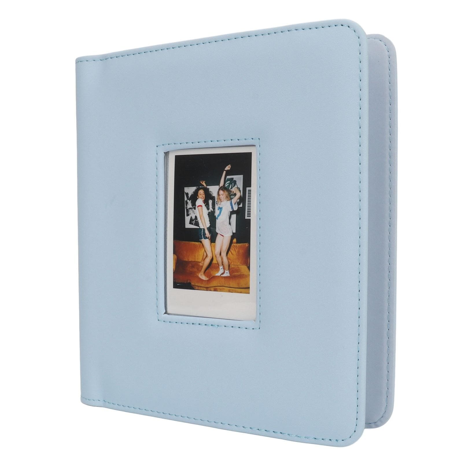 Instant Photo Album 288 Pockets 2x3 Photo Binder Window Cover PU Leather Picture Book for Mini 12 blue