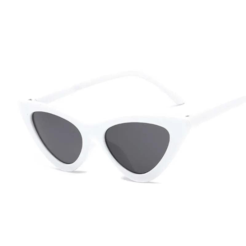 Cute Vintage Cat Eye Sunglasses Women Small Black White Triangle Retro Ladies Sun Glasses Leopard Female Oculos De Sol As shown