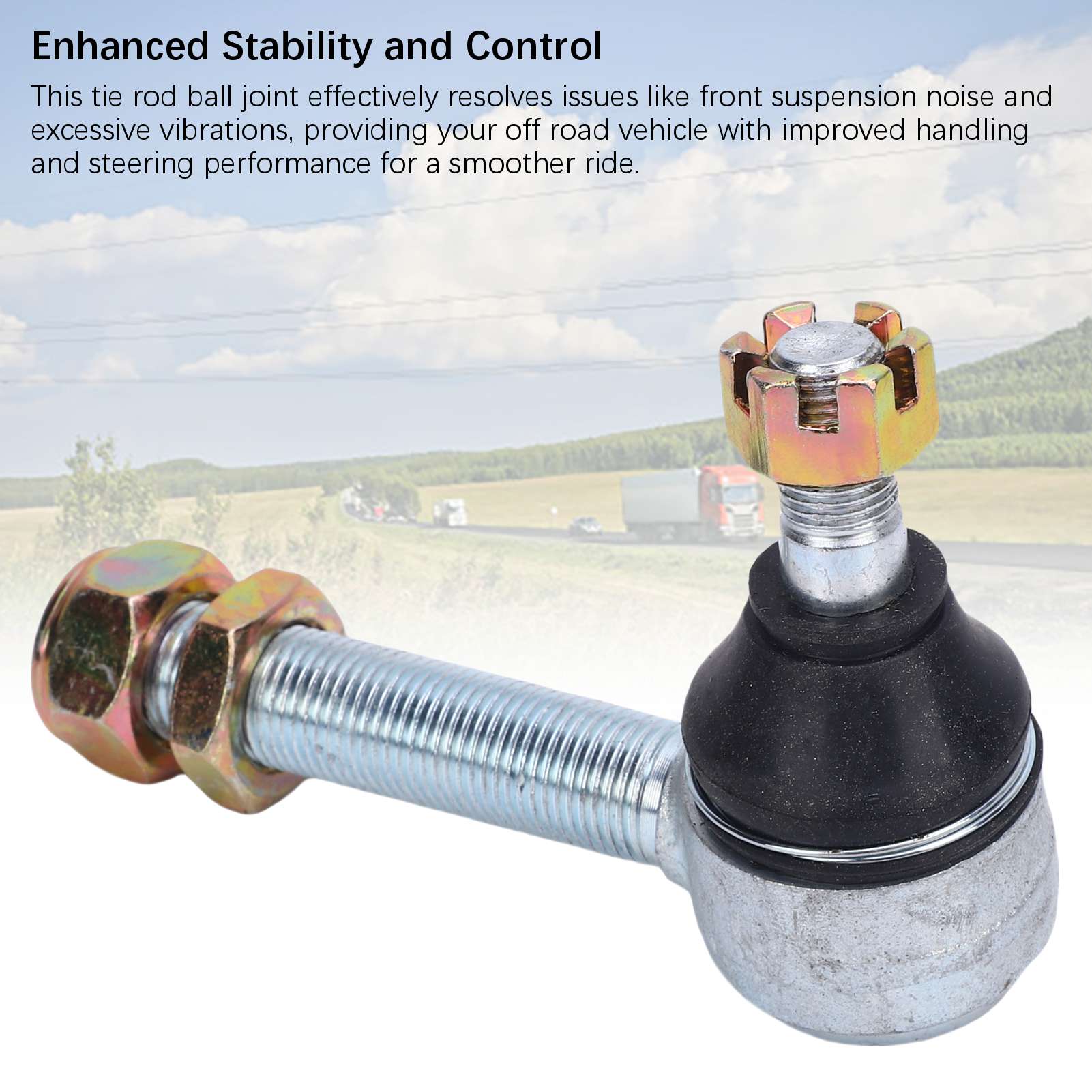 Pair of M14 14mm Tie Rod Ball Joint For 70 90 110 125250cc ATV Dirt Bike Go Kart Quad Trike
