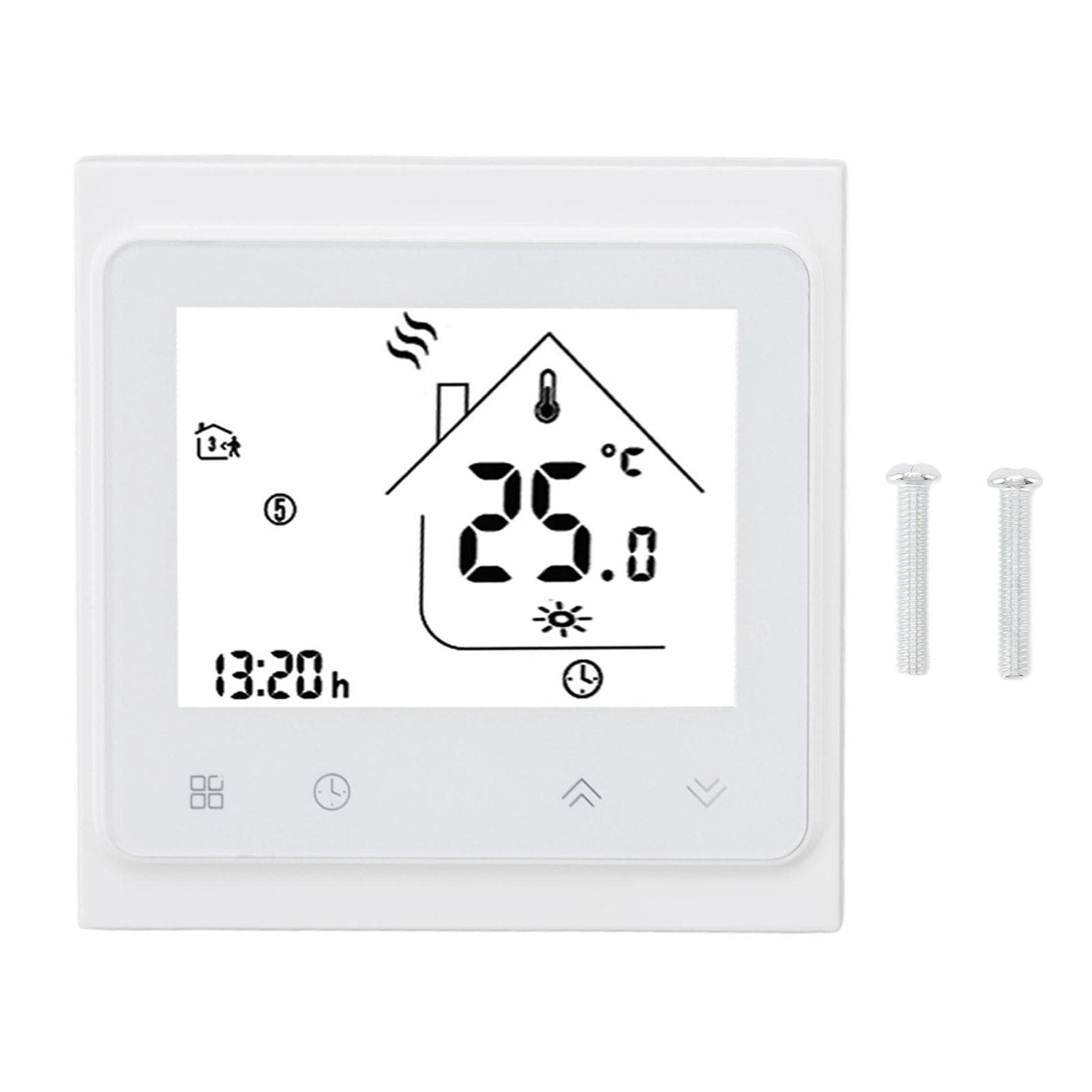 BHT 002GC Boiler Heating Programmable Thermostat Digital Touch Screen Thermostat with Large LCD